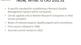 ISO 20252 [upl. by Iverson]