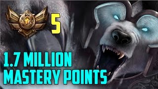 Bronze 5 Volibear 1700000 MASTERY POINTS Spectate Highest Mastery Points on Volibear [upl. by Bussy]