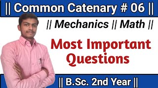 Common Catenary06 Exercise 1 Mechanics BSc 2nd year Math Bsc 2nd Year Common Catenary [upl. by Lombard290]