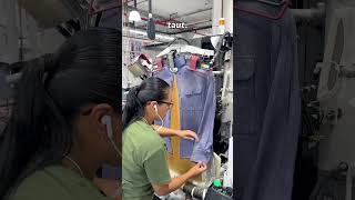 How Dry Cleaners Press Men’s Shirts dryclean explained cleanlaundry [upl. by Idaline]