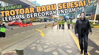 Lebar amp Bercorak Indah  TROTOAR BARU HR RASUNA SAID Selesai Permudah Akses Ke STASIUN amp HALTE [upl. by Andres]