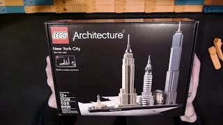 LEGO Architecture New York City Skyline 21028 Build and Review Not my favorite skyline set [upl. by Edgerton971]