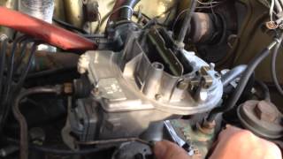 Motorcraft 2100 problems with surging AMC 304 V8 [upl. by Bonita]