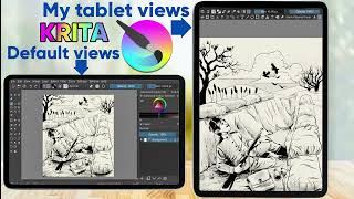 Krita For Android Tablet Workspace [upl. by Anidal]