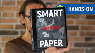 LENOVO SMART PAPER desafia KINDLE com jeitão de TABLET e CANETA STYLUS  HandsOn [upl. by Dido]