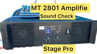 MT 2801 Amplifie Stage Pro unboxing and Sound Check [upl. by Roderich]