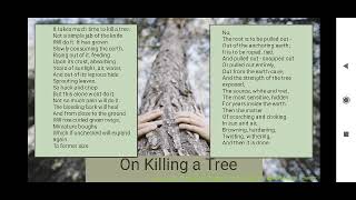 On Killing a Tree by Gieve Patel  Issues that Matter  English and Malayalam Explanation [upl. by Alyda]