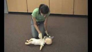 Infant CPR Demo AHA Basic Life Support [upl. by Truelove925]