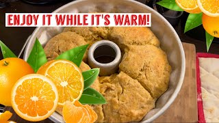 easy recipe Oranges  clementines flavoured bread Serve it fresh [upl. by Hoisch]