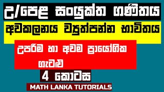 Awakalanaya Wyuthpanna bawithaya  Al combined maths lessons sinhala [upl. by Odarnoc]