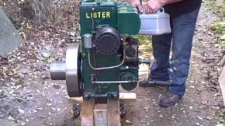 Lister d stationary engine on a nice autum day [upl. by Jamel438]