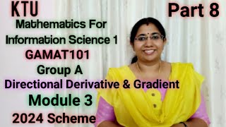 Directional derivative amp Gradient GAMAT101 Group A Mathematics for information science1Part8 [upl. by Caves]