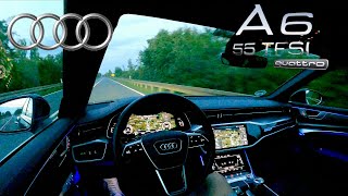 2023 Audi A6 Avant 55 TFSI Quattro C8 POV EVENING DRIVE [upl. by Manson]