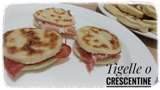 Tigelle o crescentine in padella fatte in casa  ricetta semplice [upl. by Antrim853]