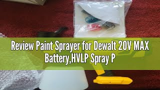 Review Paint Sprayer for Dewalt 20V MAX BatteryHVLP Spray Paint Gun with Motor and Copper Nozzle60 [upl. by Zenia820]