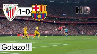 Golazo de chilena de Aduriz  Athletic bilbao vs Barcelona [upl. by Zelle924]