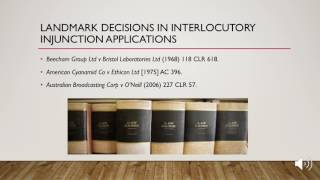 Interlocutory Injunctions [upl. by Ennayehc]