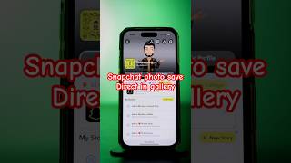 Snapchat photos direct save in gallery shortsfeed suggestion viralvideo [upl. by Kylynn46]