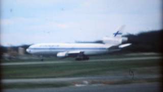 McDonnell Douglas DC10 Finnair takeoff HelsinkiVantaa 1977 [upl. by Gore]