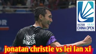 jonatan christie ina vs lei lan xi chn QUARTERFINAL  victor china open 2024 [upl. by Erret]