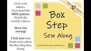 Box Step Sew Along with Kate Colleran at Hen amp Chicks Studio [upl. by Grati995]