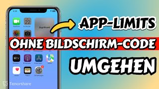 Bildschirmzeit Code vergessen iPhone Bildschirmzeit umgehen ohne Code  App Limits deaktivieren [upl. by Paulita98]