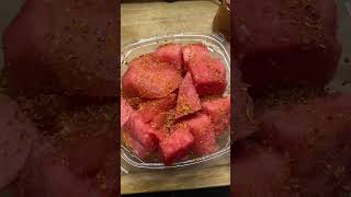 Making watermelon with tajin foodie mukbang mustwatch eatwithme asmr ￼ [upl. by Aikaj]