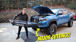 Building A Custom High Clearance Front Bumper For My Tacoma [upl. by Ylrebmik]