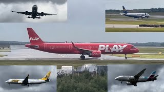 30 minutes of windy Planespotting  Gothenburg Landvetter Airport July 7th 2024 [upl. by Anujra]