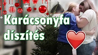 Fadíszítés csajokkal mézeskalács sütés  Vlogmas 2  2018 [upl. by Nev]