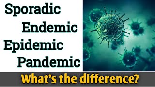 What is the difference between Sporadic Endemic Epidemic and Pandemic Diseases [upl. by Bayly]