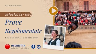 Prove Regolamentate  Palio di Siena 2 luglio 2024  SOGNO PALIO [upl. by Eirrahs]