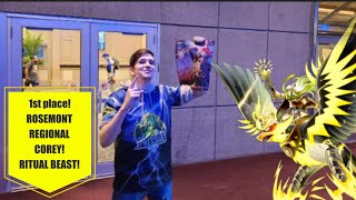 1st Place Regional   Ritual Beast Deck Profile  Corey 🦉 💎 prestigegaming ritualbeastyugioh [upl. by Stanfield]