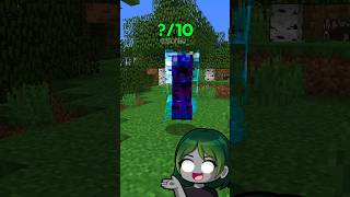 Minecraft Creeper EXPLOSIONS Rate from 1 to 10 🤯 minecraft shorts [upl. by Oicnedurp]