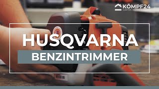 Husqvarna Benzintrimmer 122C Kaltstart Warmstart und Fadenwechsel vom Profi erklärt [upl. by Iliam]