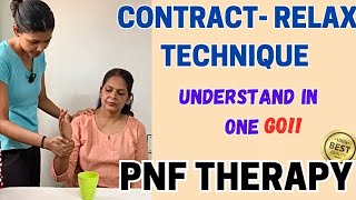 CONTRACT RELAX  PNF techniques  PNF Therapy [upl. by Nilok]