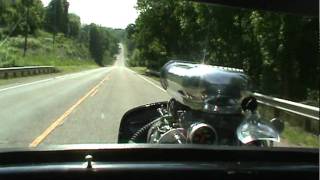 Driving Blown 454 32 Ford Coupe Hotrod [upl. by Annayk734]