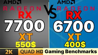 RX 7700 XT VS RTX 4060 TI 16GB VS RX 6700 XT VS RTX 3070 1440p gaming benchmark  I9 13900K [upl. by Base688]