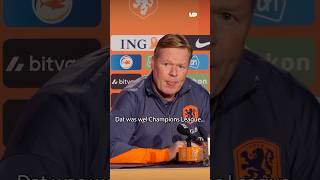 Ronald Koeman DUIDELIJK over afwezige Antoni Milambo 😅 feyenoord [upl. by Ehtyde787]