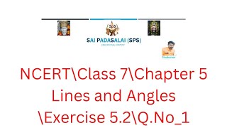 CBSEClass 7Ch 5Lines and AnglesEx 521 [upl. by Tillion623]