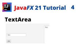 JavaFX 21 Tutorial 4  TextArea [upl. by Elroy]