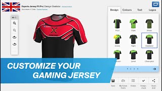 Gaming jersey maker Design your custom esports shirt  owayo [upl. by Annasiul233]