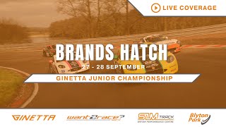 2024 Ginetta Junior Championship  Brands Hatch  Round 25  LIVE [upl. by Wilder]