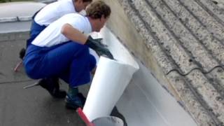 Waterproofing of wall joint with KEMPEROL [upl. by Sublett]