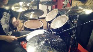 when a demon defiles a witch  Whitechapel Drum cover [upl. by Ober746]