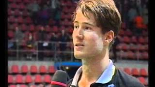 Davis Cup DänemarkSchweden 1995 Interview Fetterlein [upl. by Anotal]