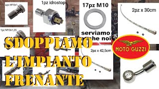 Sdoppiare limpianto frenante  togliere la frenata integrale Moto Guzzi V35 V50 V65 V75 [upl. by Tate]