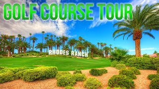 Rhodes Ranch Golf Club  Back 9 Flyover Tour  Las Vegas [upl. by Tammi]