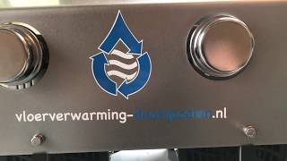 Vloerverwarming en dikwandige installatie doorspoelen [upl. by Roby]