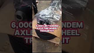 6000 lbs Tandem Axle Tire Wheel Trailer Kit [upl. by Ardiek]